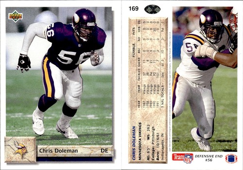 1992 Upper Deck Series 1 Football Complete Your Set #1-250 You Pick! - Picture 133 of 192