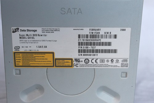 HP GH10L Super Multi DVD Rewriter eSATA SATA P 5188-7573 Hitachi LG Data Storage - Afbeelding 3 van 6