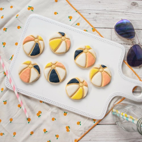 Beach Ball cookie cutter - nautical summer birthday swimming pool party Hawaiian - Picture 2 of 5