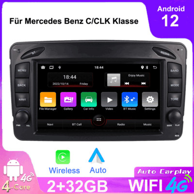 Autoradio Carplay Für Mercedes Benz C/CLK/G Klasse W203 W209 W639 W463 Navigator