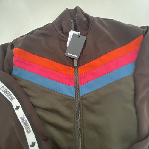 Dsquared2 Colour-Block Panelled Zip-Up Track Jacket MSRP $845 RARE Sz XL Men - Picture 5 of 6
