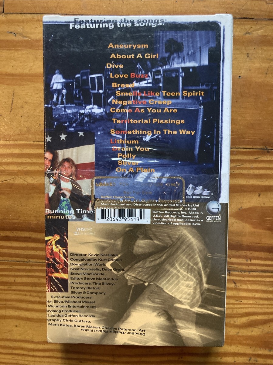 Nirvana - Live Tonight Sold Out (VHS, 2000) for sale online