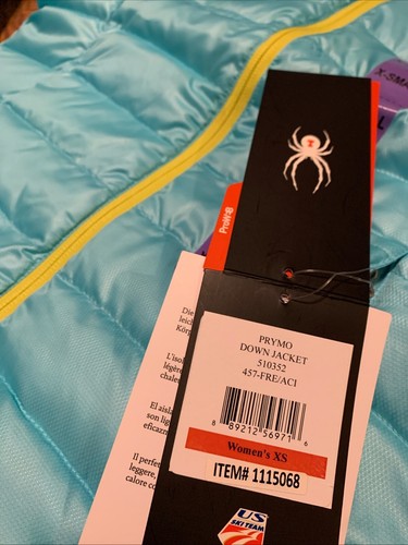 Spyder Damen (Größe XS) Prymo Daunenjacke leicht, schwarz grau pink blau - Bild 23 von 25