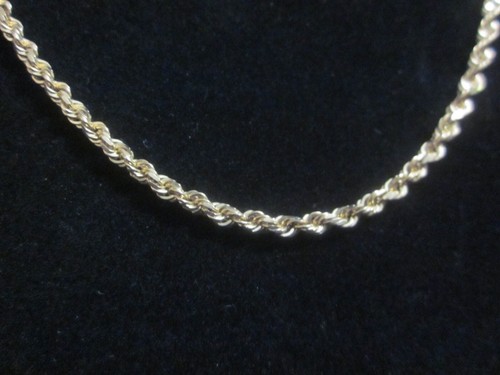 10K Vintage Solid Gold Rope Chain Necklace MICHAEL ANTHONY 18" Signed 10 grams