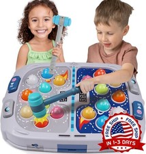 Juguete para golpear topos grande con sonido y luz para ni os peque os gris NEW