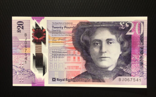 THE ROYAL BANK OF SCOTLAND 20 POUNDS 2019 GEM UNC P-372A POLYMER