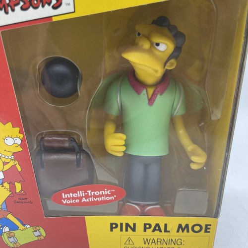 Pin Pal Moe 2001 World Of The Simpsons Overseas WOS Figure Boxed - Picture 2 of 7