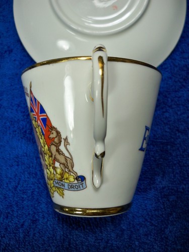 Queen Elizabeth II Krönung Teetasse & Untertasse 1953 Salisbury Bone China Adams - Bild 8 von 12