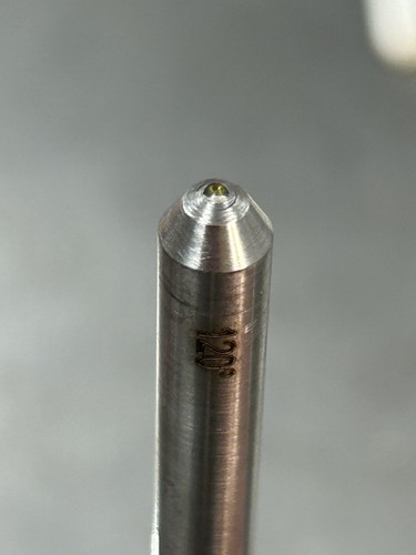 QTY 1 DIAMOND FOR NEW HERMES ENGRAVING MACHINE 1/4” DIA. X 7” LONG 120 TIP ANGLE - Picture 6 of 10