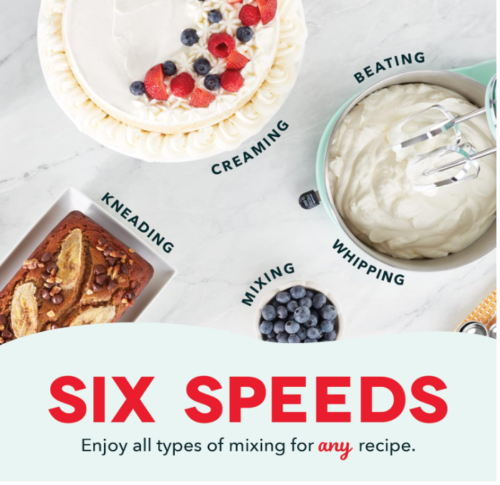 6 Speed Electric Stand Mixer Baking Machine Kitchen Dough Bread Cake Cooking - Picture 3 of 6