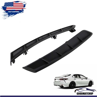 2pcs Fit For Toyota Camry SE XSE 2018 2019-23 Rear Bumper Side Extension Trim