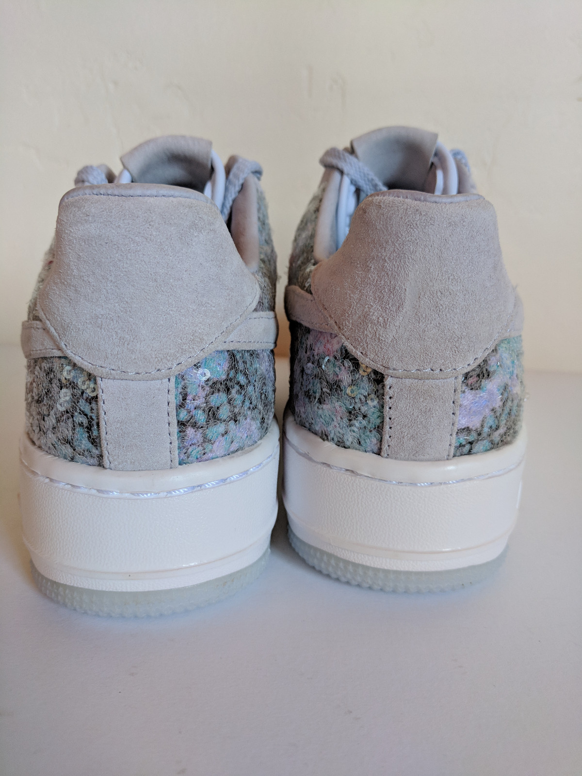 NEW Nike Women's Air Air Air Force 1 Upstep Glass Slipper Sz 9 Sequins 917589-500 cdf0fa NEW Nike Women's Air Air Air Force 1 Upstep Glass Slipper Sz 9 Sequins 917589-500 cdf0fa
