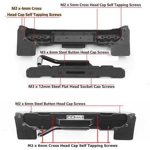 Front/Rear Bumper Guard Bar for MST J4 Jimny RC Car Upgrade Parts - Picture 4 of 17