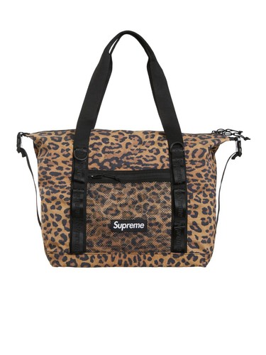 Borsa leopardata Supreme Cordura zip FW20 borsa da viaggio scatola logo Supreme tote bag