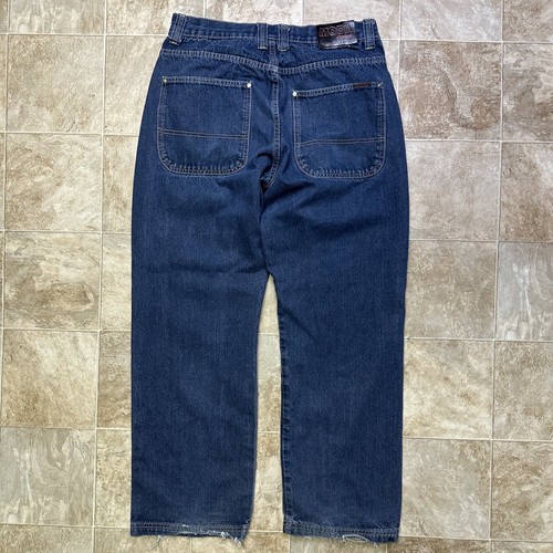 Vintage MODA Jeans Faded Blue Baggy Skater Pants Y2K Grunge Mens 34x32