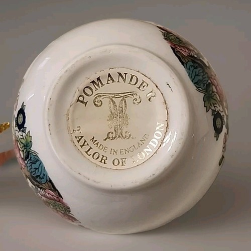 Taylor Of London English Bone China Pomander Made In England Ornament 3" - Bild 9 von 9