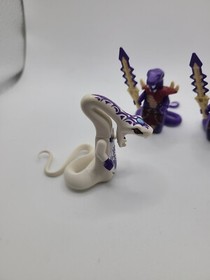LEGO NINJAGO Pythor Minifigure Lot White And Purple Snakes 