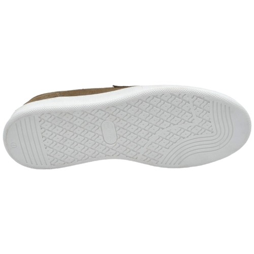 Mocassini uomo con morsetto argento classico sportivo vera pelle camoscio beige - Foto 4 di 8