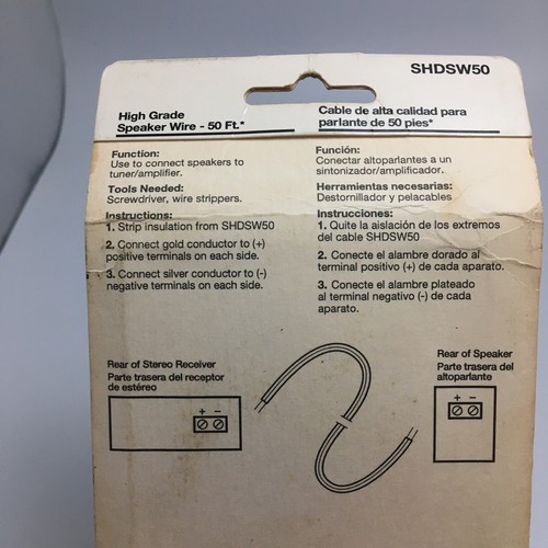 Vintage Gemini Audio High Grade Speaker Wire, 16 Gauge, 50 ft, Clear Insulation - Picture 5 of 5