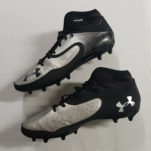 Herren Under Armour UA Nitro Icon MC 1235863 003 Silber Fußball Stollen Schuhe 12 - Bild 3 von 8