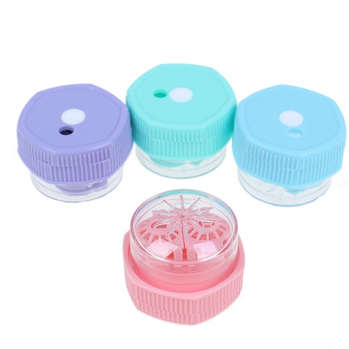 1X Portable Contact Lens Cleaner Case Box Manual Rotation Washer Cleaning Tra_z8 - Picture 5 of 15