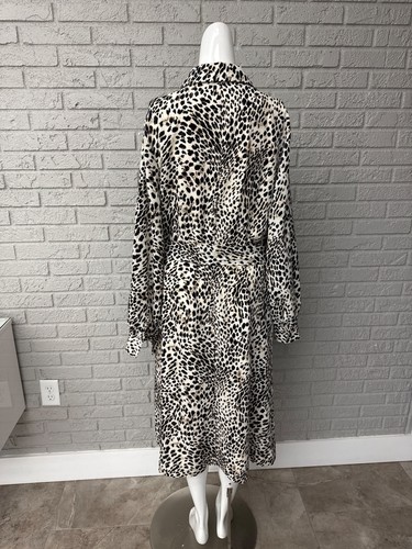 Vestido camisero manga larga estampado animal LDT para mujer talla 14 - Imagen 3 de 12