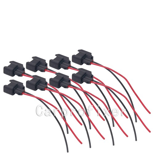 Fit Dodge LS2 LS3 LS7 EV6 EV14 8pcs Fuel Injector Wiring Plugs Clips Pigtails US - Picture 5 of 8