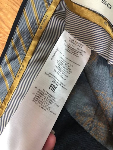 Etro Milano Pantalone Uomo Nero Italiano - Foto 5 di 13