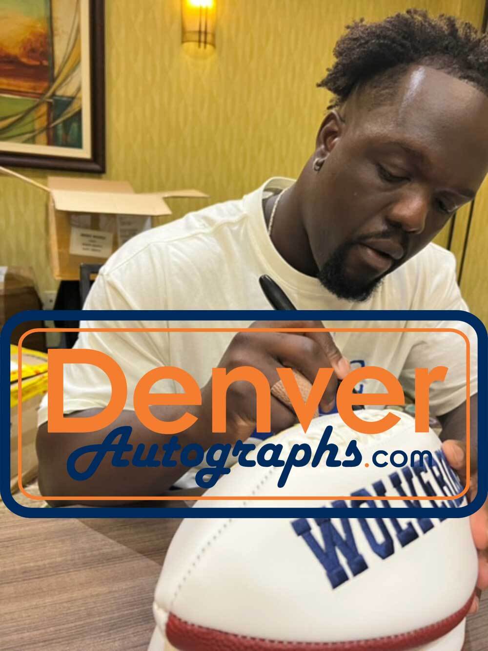 Kwity Paye Autographed Michigan Wolverines Logo Football Beckett 38938 - Picture 3 of 3
