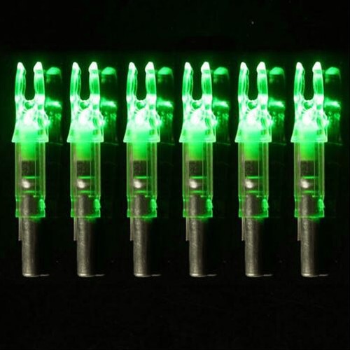 6Pcs For Hunting Compound Recurve Bow Archery 6.2mm LED Lighted Arrow Nocks - - Picture 4 of 16