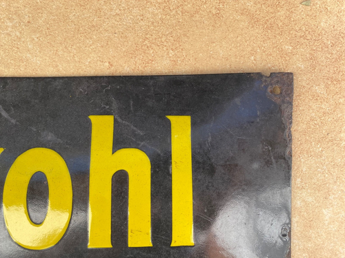 original Grathwohl Cigaretten Emailschild, München 1910, sehr selten - Bild 5 von 9