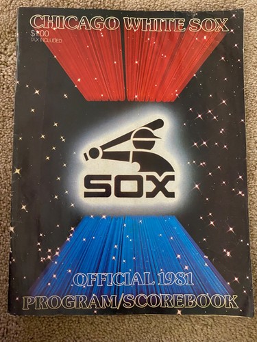 Collectible Chicago White Sox Official Program Scorebook June 21, 1981 Detroit - Picture 1 of 10