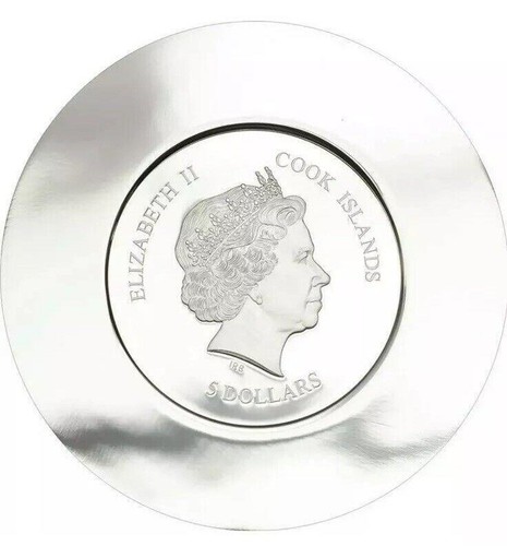 Cook Islands 2015 $5 Venetian Murrine Millefiori Glass Art Proof silber Münze - Bild 3 von 4