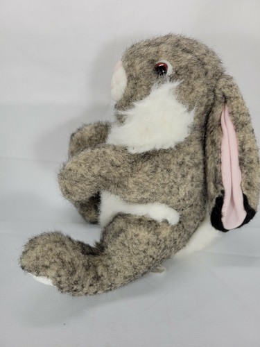 Plush Stuffed Animal BUNNY RABBIT WONDERTREATS Floppy Ears Brown 13" EUC - Picture 3 of 8
