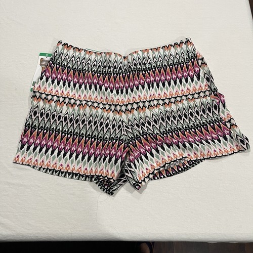 NWT Wildfox Womens Relaxed Fit Pull-On Shorts, Orange Multicolor, Pockets, XL - Picture 5 of 5
