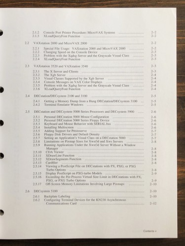 Digital DEC ULTRIX and UWS Version 4.3 - Release Notes (1992) - Picture 5 of 16