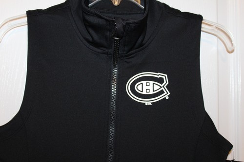 Gilet Montreal Canadiens NHL Alyssa Milano Zip Performance Victory nuovo con etichette donna S - Foto 4 di 5