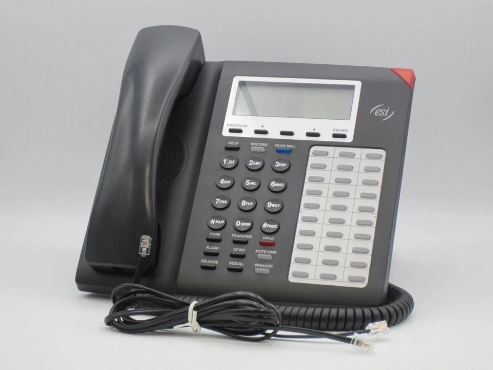 ESI 55 IP Digital (5000-0736) Charcoal Desk Phone (6 In-Stock) - Image 3 of 3