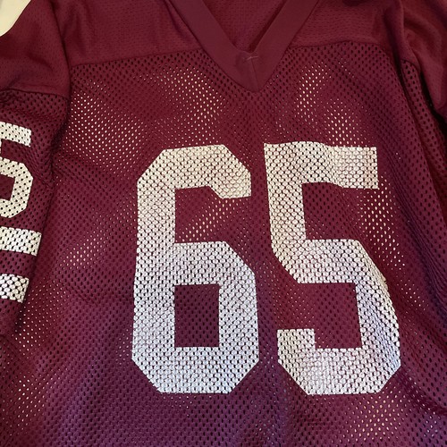 NMSU New Mexico State Aggies 65  size 52 Game Worn Football Jersey Vintage 1970 - Picture 3 of 12