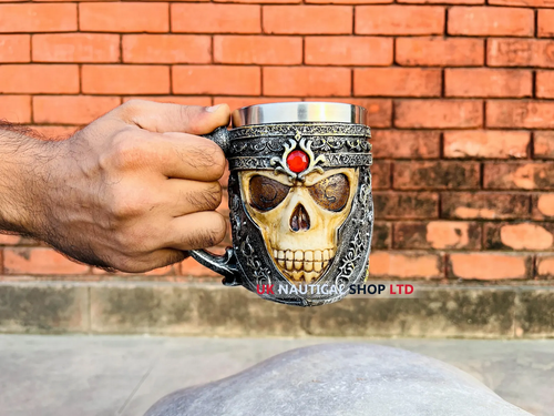 Stainless Steel Coffee Mug Halloween Gift 3D Skull Water Drinking Mugs Best Gift