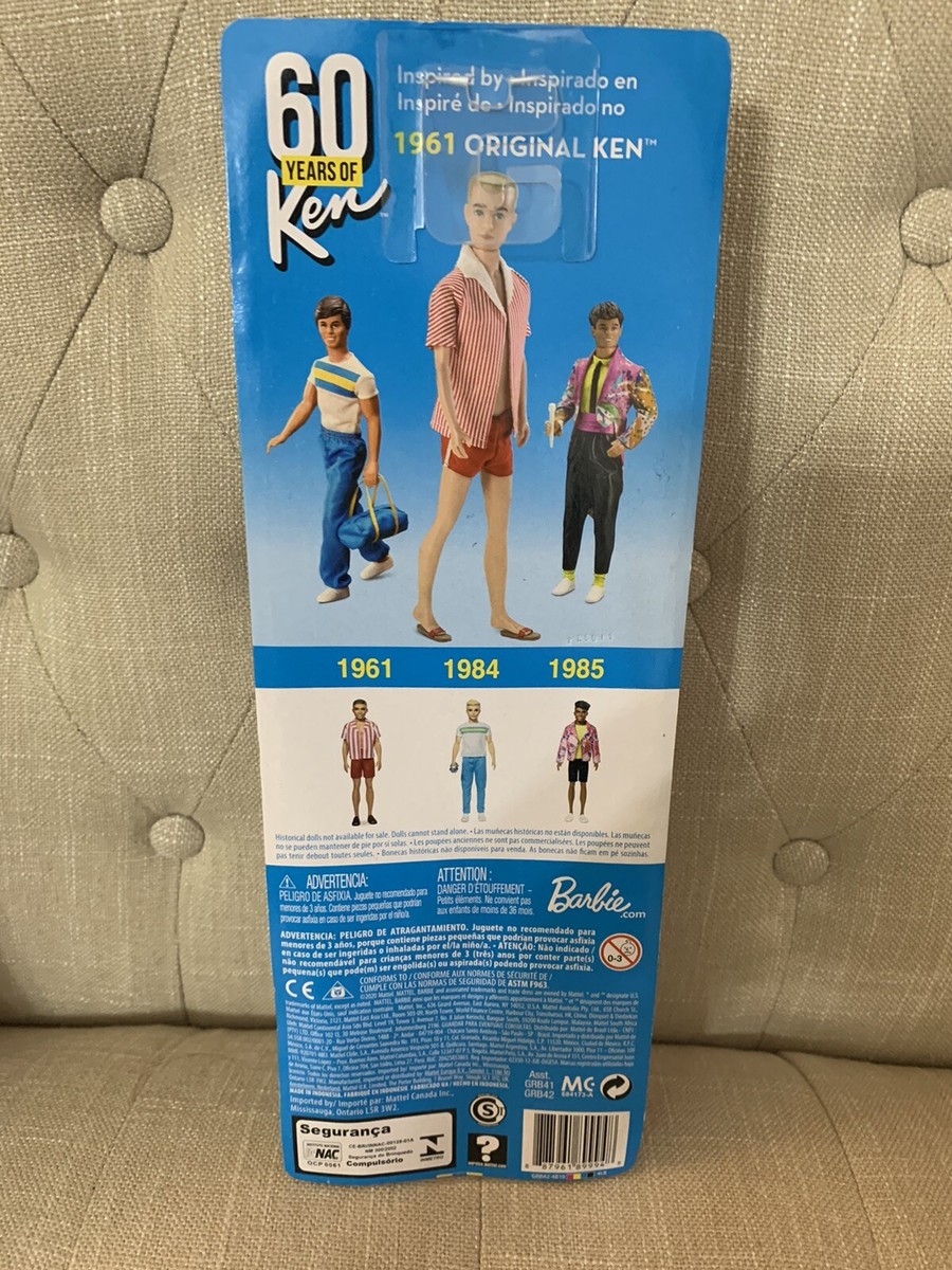 Ken Boy Doll Barbie Figure Special 60th Anniversary Retro