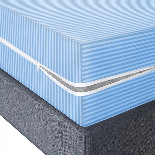 100 % Baumwolle SATIN Gesamtgehäuse Abdeckung Reißverschluss Voll Matratzenschoner Doppel - Bild 7 von 31