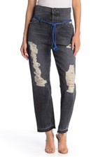 HUDSON Jeans Jessi Relaxed High Waist Distressed Jeans Womens Size 29