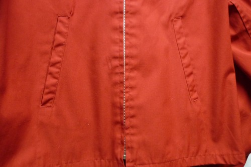 VINTAGE SPORTSMASTER JAKET RED MED. USA  W/ RED BARON PATCH  - Picture 4 of 12