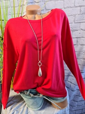 Street One Shirt Pulli Pullover Sweatshirt rot Gr. 38 bis 44 Damen (1 348) NEU