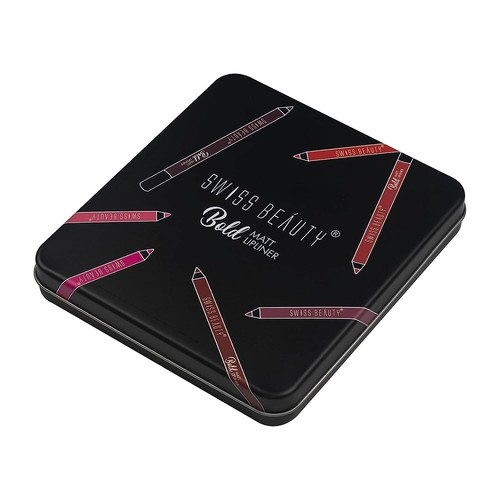 Swiss Beauty Bold Matte Lipliner Pencil Set | Long Stay | Smudge Free Pack Of 12 - Picture 2 of 4