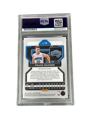 Franz Wagner Signed Panini Prizm Rookie Card RC PSA #310
