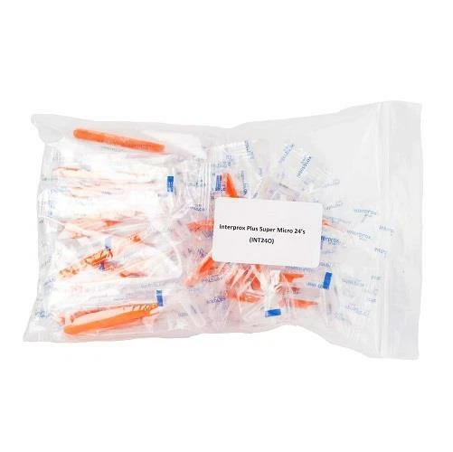 Interprox Plus Interproximal Brush Super Micro - Orange 0.5mm - Pack Of 24