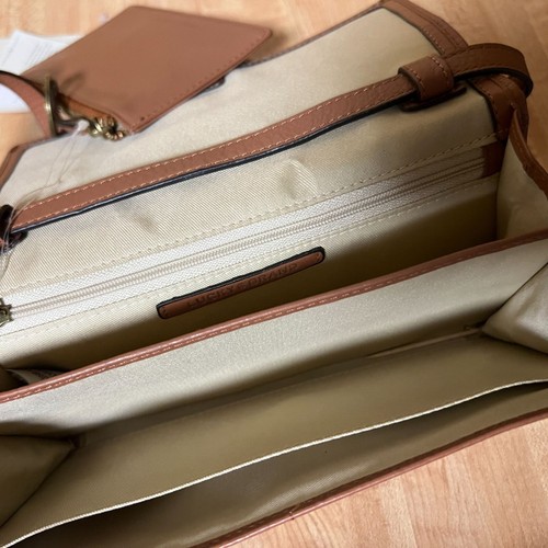 Lucky Brand Kemi Leather Convertible Crossbody & Card Holder Ginger Brown NWT - Picture 14 of 17