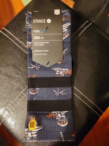 ​STANCE KIDS UNISEX SOCKS SPACE MONKEY Y (NAVY) MEDIUM - Picture 2 of 8